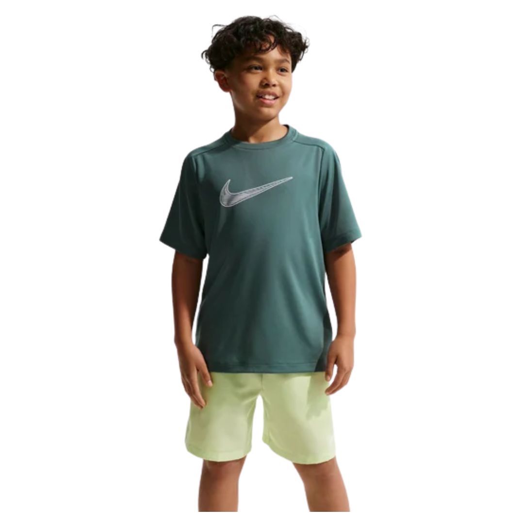 Nike Dri-FIT Multi SS Tee HBR Str. M 137-146 Grøn Junior